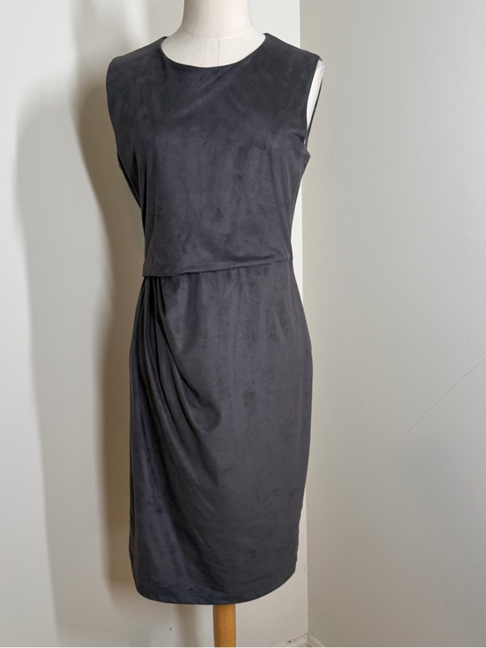 Joe Fresh Women’s Taupe Faux Suede -SZ SP - Sleeveless Dress